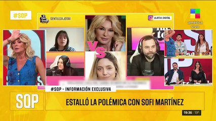 ESTALLÓ LA POLÉMICA CON SOFI MARTÍNEZ