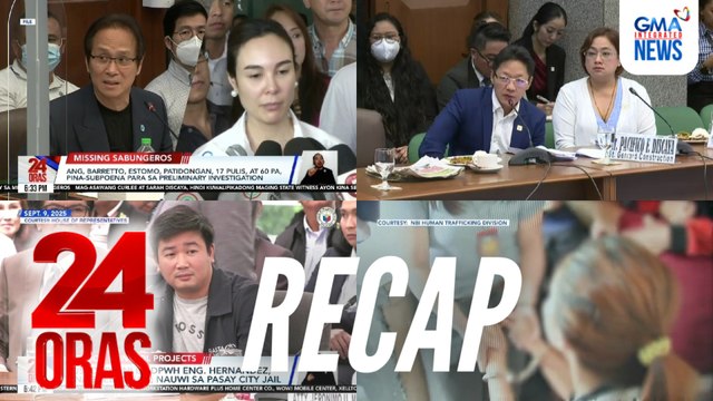 24 Oras: (Part 1) Subpoena sa mga sangkot umano sa missing sabungero case | Mga Discaya, gagawing testigo? | Inatras na pagpapautang ng SoKor, atbp.