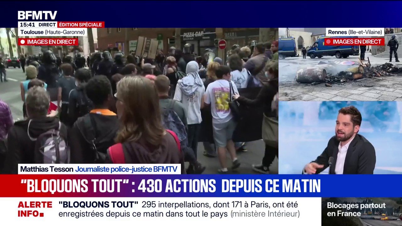 10 septembre: au moins 63 gardes à vue sont en cours à Paris annonce le parquet