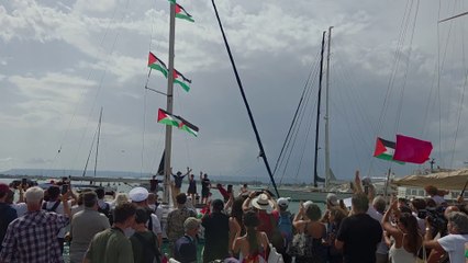 Global Sumud Flotilla, a Siracusa il saluto alle imbarcazioni italiane