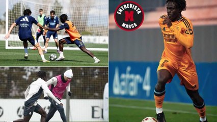 Baba Diocou: "Cuando estás mal en lo personal es complicado, ir a Valdebebas y el fútbol me salvó"