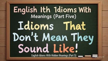 0086 FB From Piece of Cake to Midnight Oil – English Words That Don’t Mean What They Sound Like! (Part 5)