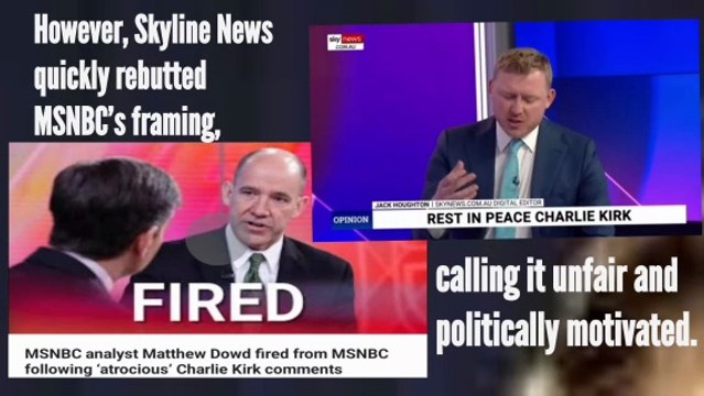When rival networks or outlets make controversial claims, the professional journalistic approach is to report both sides clearly, without sounding biased yourself.