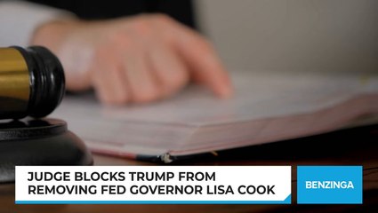 Judge Blocks Trump From Removing Fed Governor Lisa Cook