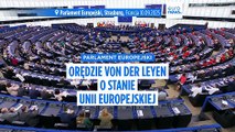 Parlament Europejski: orędzie von der Leyen o stanie Unii Europejskiej