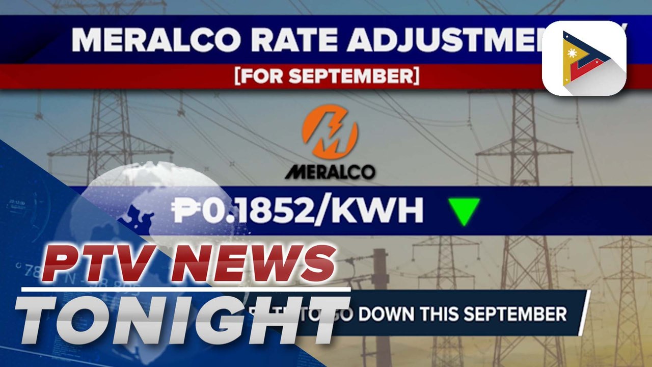 Electricity rate to go down this September