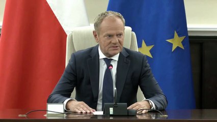 Tusk dice que es la primera vez que se derriban drones rusos en país aliado