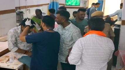 Video: श्रद्धालुओं की बस व क्रेन की भिड़ंत, 11 जनें घायल