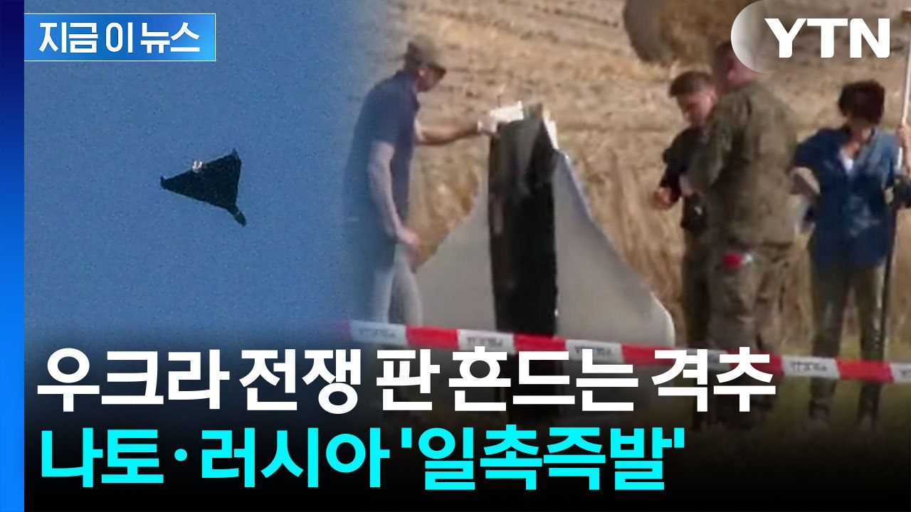 러시아 드론 박살 낸 나토...유럽 전면 충돌 신호탄 [지금이뉴스] / YTN