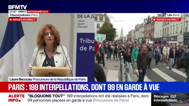 Nous avons connaissance de 199 interpellations , déclare Laure Beccuau, procureure de Paris