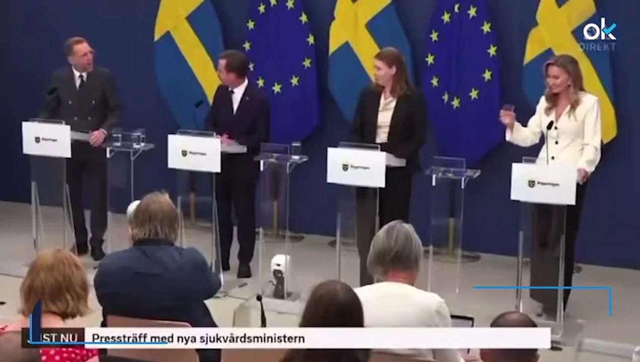 Una ministra sueca se desmaya en su primer día de trabajo