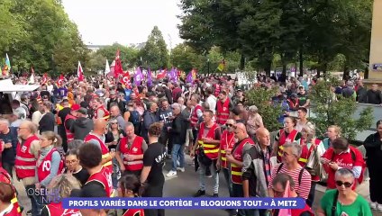 Mouvement du 10 septembre : 2 000 personnes dans le cortège « Bloquons tout » à Metz