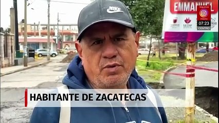 Lluvias provocan derrumbe en predio ubicado en el centro de Zacatecas