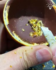 Creating serving tea cups out of oranges 😲🍊🍵