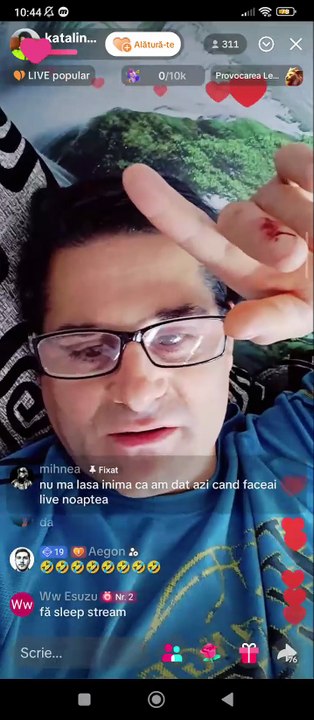 Fragment din live-ul lui KaTaLiN TaLeEnT de pe TikTok (30.08.2025)