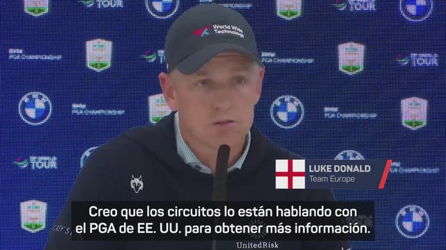 Luke Donald, sobre la visita de Trump: Sabemos que vendrá el viernes