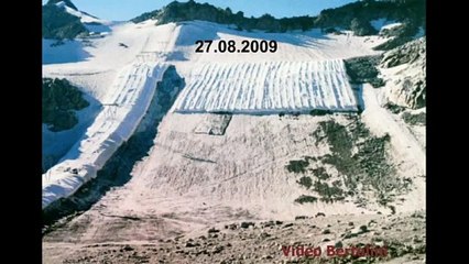Di anno in anno gli effetti visibili della crisi climatica sul ghiacciaio Presena