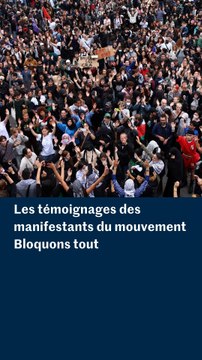 Les témoignages des manifestants du mouvement Bloquons tout