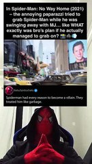 In SPIDER-MAN: NO WAY HOME (2021) – Paparazzi trying to catch Spider-Man