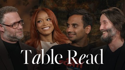 Keanu Reeves, Keke Palmer, Seth Rogen & Aziz Ansari Talk 'Good Fortune' at Esquire’s Table Read