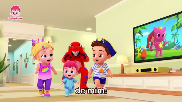 EP46 | Canção do T-Rex 🦖 | Cante Junto com Bebefinn | Bebefinn em Português - Canções Infantis