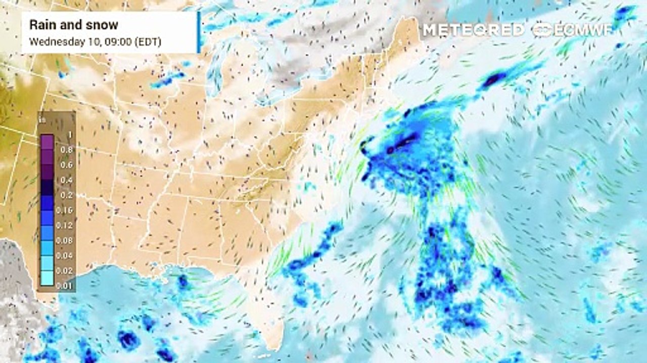 Cold Front Brings Widespread Showers to the Eastern U.S.