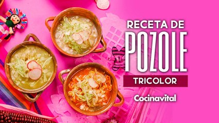 Receta de Pozole Tricolor: Verde, Blanco y Rojo para Celebrar 🎉