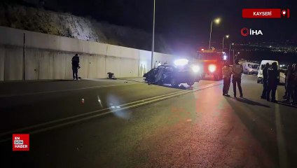 Kayseri’de iki araç kafa kafaya çarpıştı