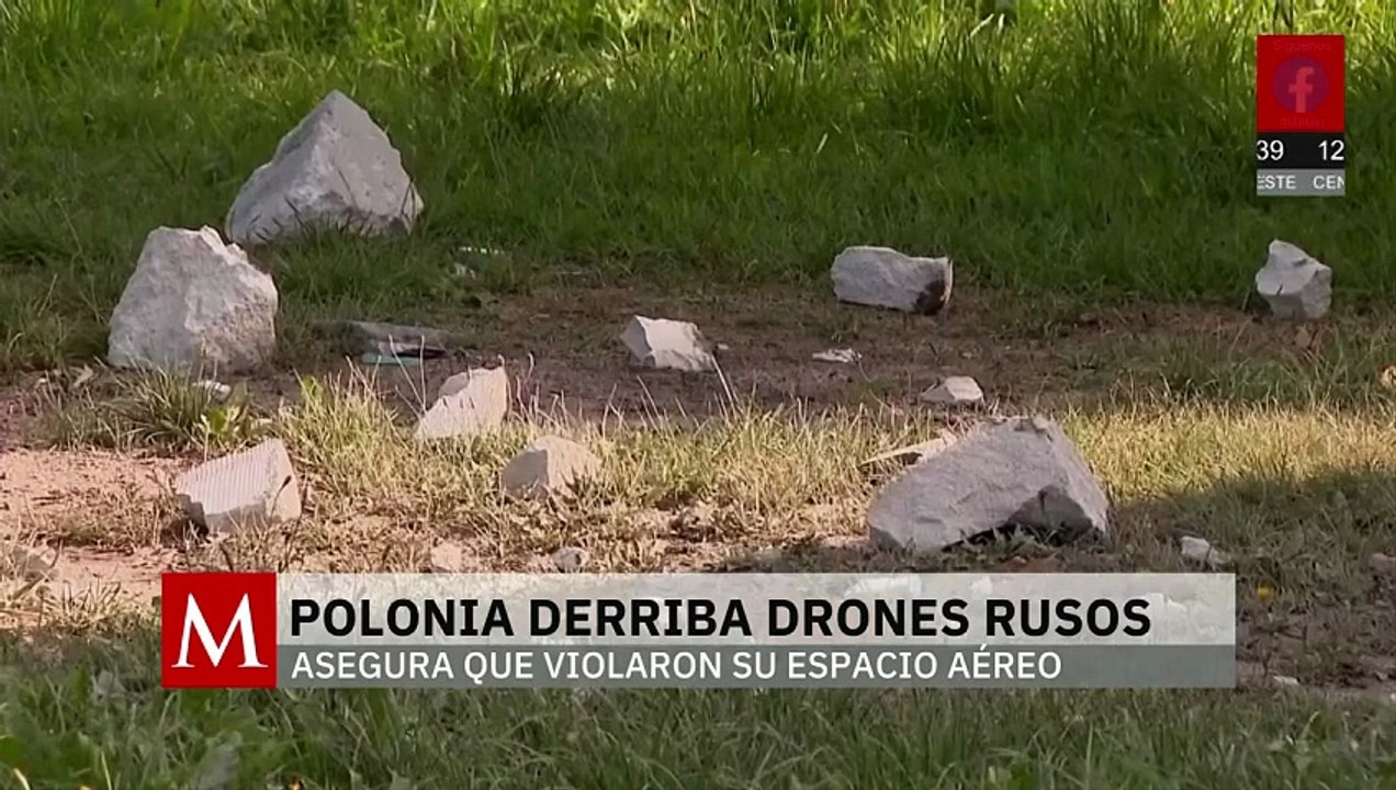 Polonia derriba drones rusos; asegura que violaron su espacio aéreo