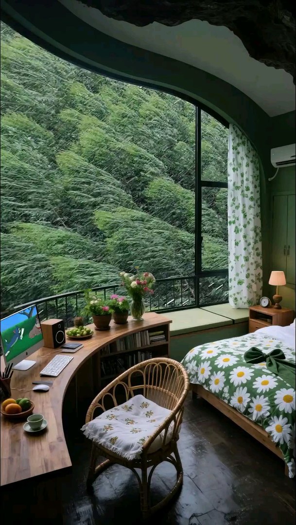 Beautiful Resort Room, Forest View, Bedroom Tour, Relaxing Vacation Activities, Nature Tourism.