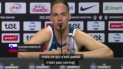 Quarts - Le coup de gueule de Prepelič contre les arbitres