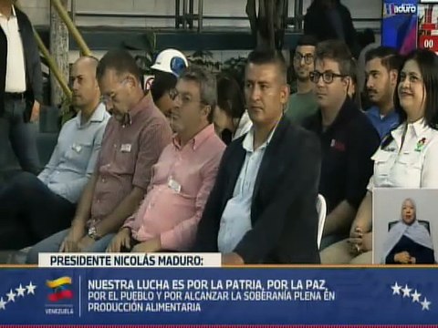 Presidente Nicolás Maduro: Hemos logrado la soberanía plena en la producción alimentaria