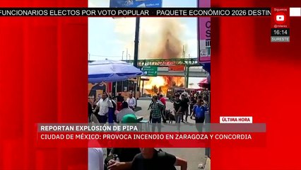 ÚTLIMA HORA: Se reporta la explosión de una pipa en la Ciudad de México