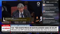 URGENTE: Luiz Fux vota para absolver Jair Bolsonaro por tentativa de abolição do Estado