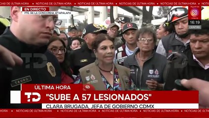 Clara Brugada brinda informe de afectaciones tras la explosión de la pipa de gas LP en Iztapalapa