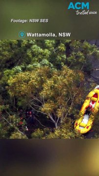 Bushwalkers trapped between rising streams rescued by SES