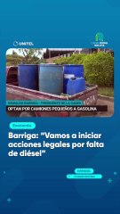 Barriga: "Vamos a iniciar acciones legales por falta de diésel"