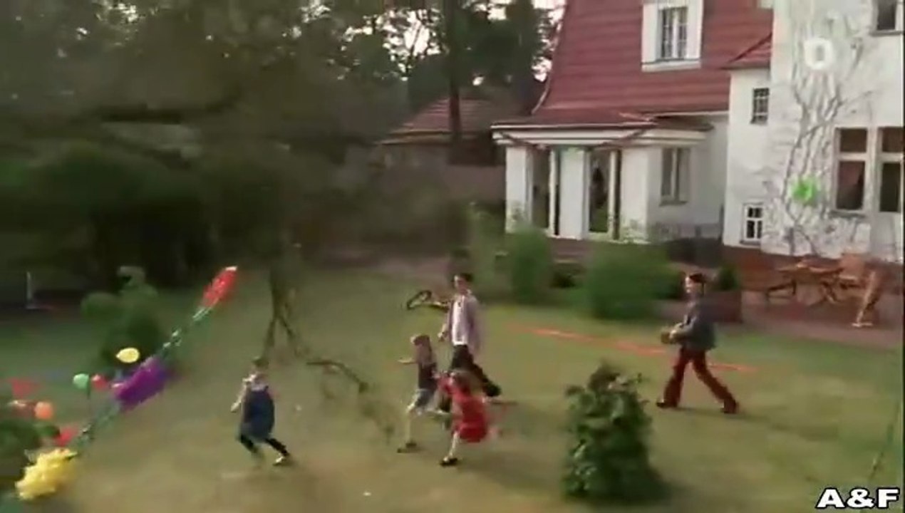 Glück auf halber Treppe