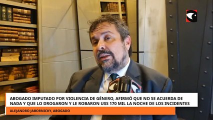 Abogado libertario, imputado por violencia de género, aseguró que fue drogado y desvalijado