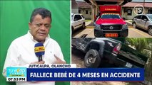 Fallece bebé de 4 meses en accidente vial, en Juticalpa, Olancho