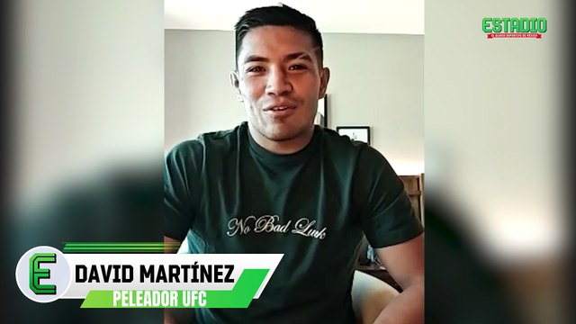 David Martínez busca dar la sorpresa ante Rob Font en la coestelar de Noche UFC | Estadio Deportes