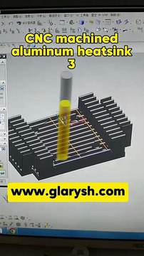 CNC machined aluminum heatsink