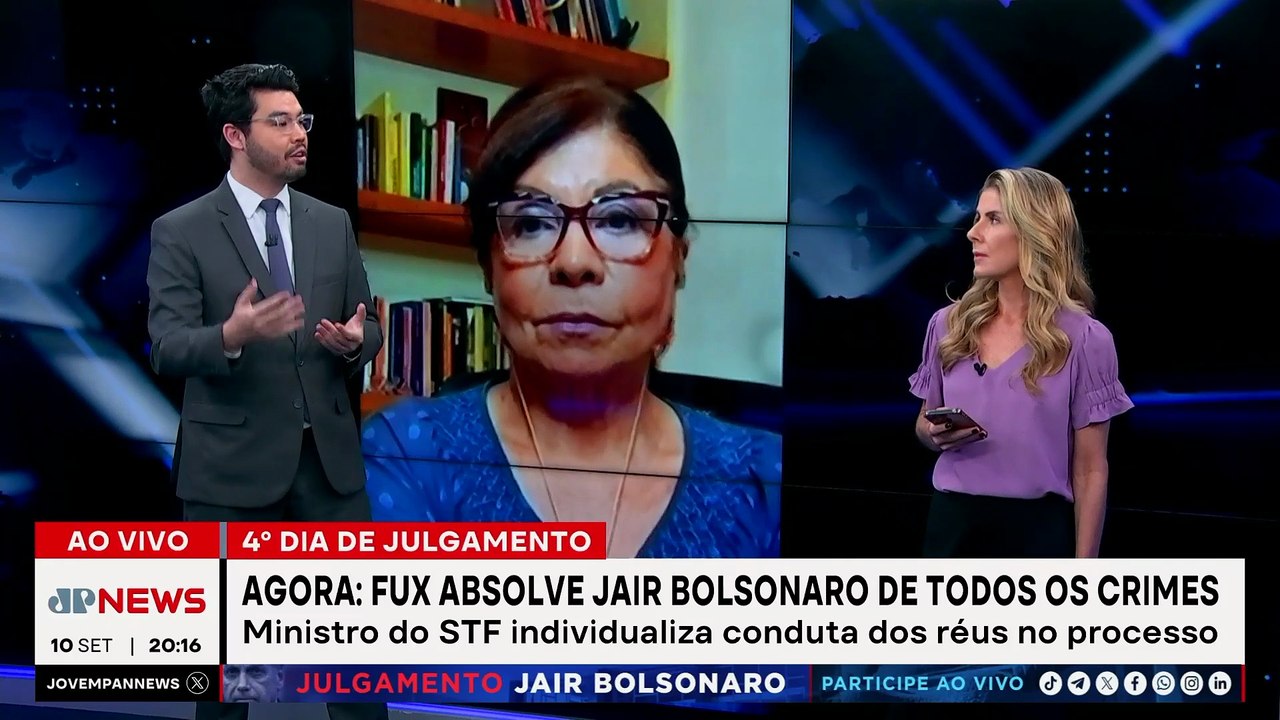 SEGUNDO DIA DE VOTAÇÃO NO JULGAMENTO DE BOLSONARO E MAIS SETE RÉUS | JORNAL JOVEM PAN -  10/09/2025