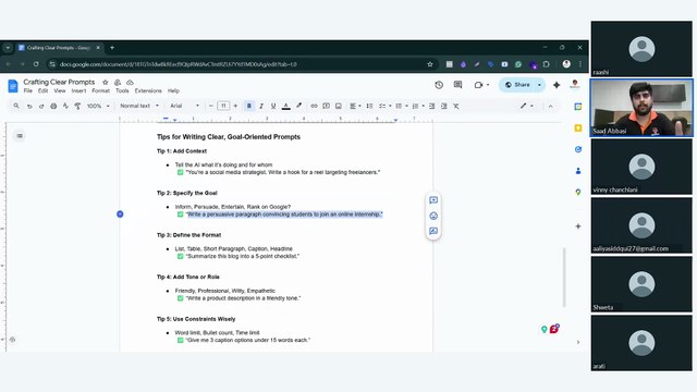 Prompt Writing: Tips for Writing Clear, Goal-oriented Prompts (Content Writing Course Batch - 3)