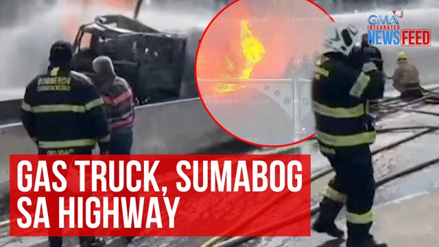 Gas truck, sumabog sa highway | GMA Integrated Newsfeed