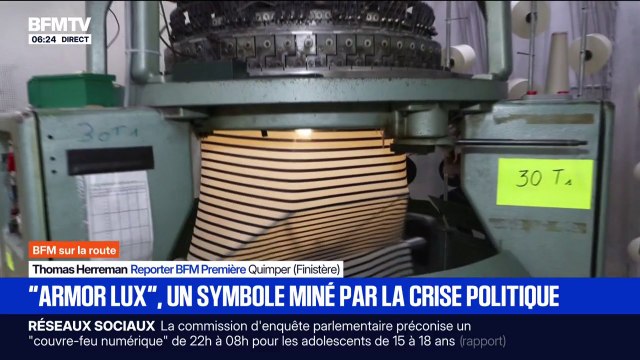 Le consommateur a tendance à épargner plus qu'avant : Armor Lux, entreprise française spécialisée notamment dans la production de marinières, subit les conséquences de la crise politique