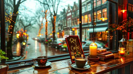 Relaxing Morning Jazz Music For Positive Moods ☕ Chill Atmosphere In A Cozy Coffee Shop In Spring - Full Movie