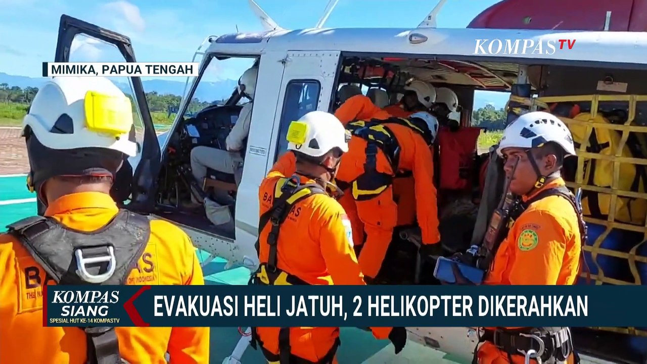 Usaha Evakuasi Helikopter Jatuh di TImika: Kerahkan 2 Unit Heli, Terkendala Tebing Terjal