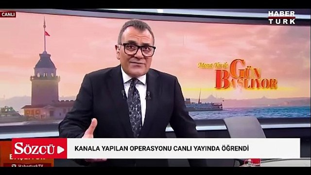 Kanala yapılan operasyonu canlı yayında öğrendi