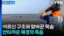 밀물에 휩쓸리기 직전, 해경의 선택...코끝이 찡 [지금이뉴스]  / YTN
